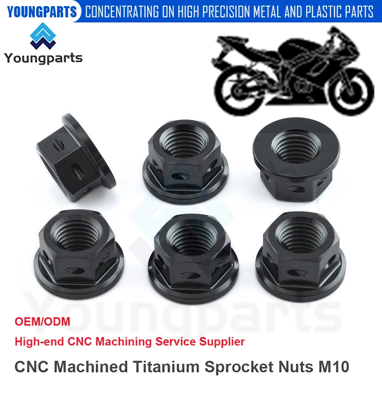 Upgrade Your Motorcycle with Lightweight Titanium Sprocket Nuts M10