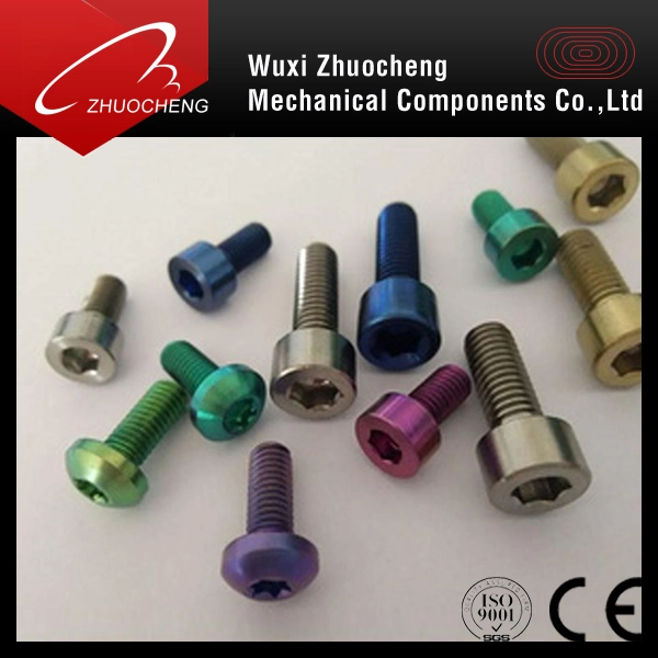 Yellow Zinc Plated Hex Socket Titanium Alloy Screw Bolt