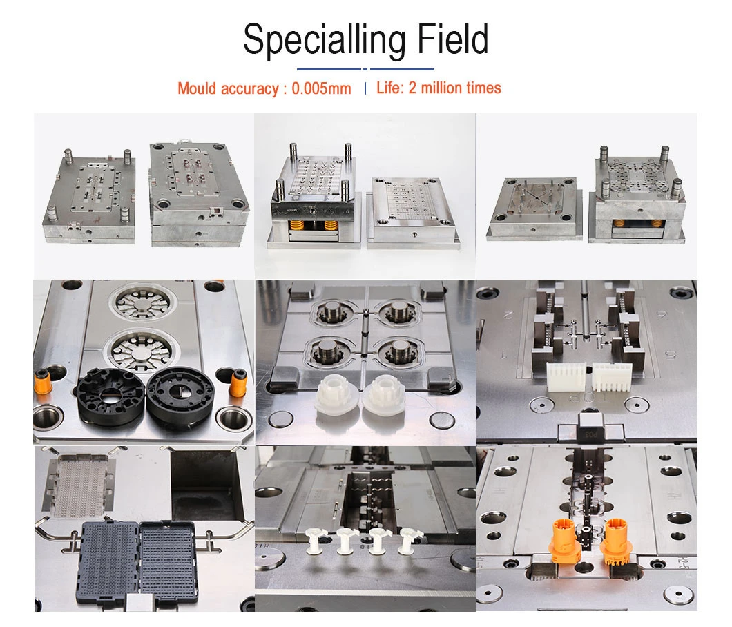 Custom Injection Plastic Moulding Parts for Automotive Electronics, Medical, Communication