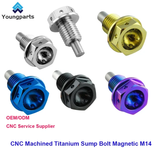 CNC 가공 티타늄으로 제작된 자석 M14 오일 팬 볼트